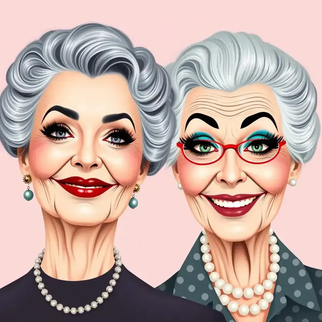 Creative And Fun Old Lady Makeup Ideas
