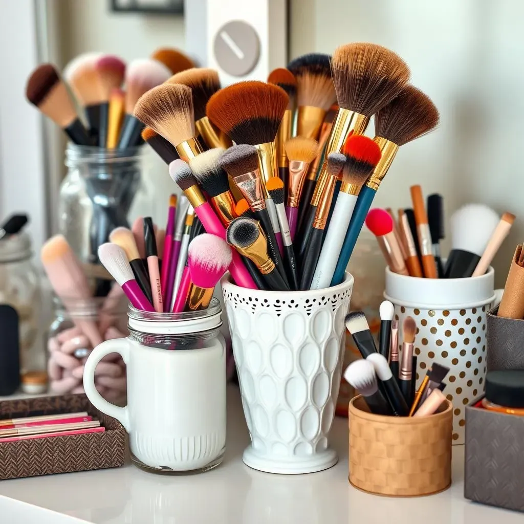 Creative Makeup Brush Storage Ideas